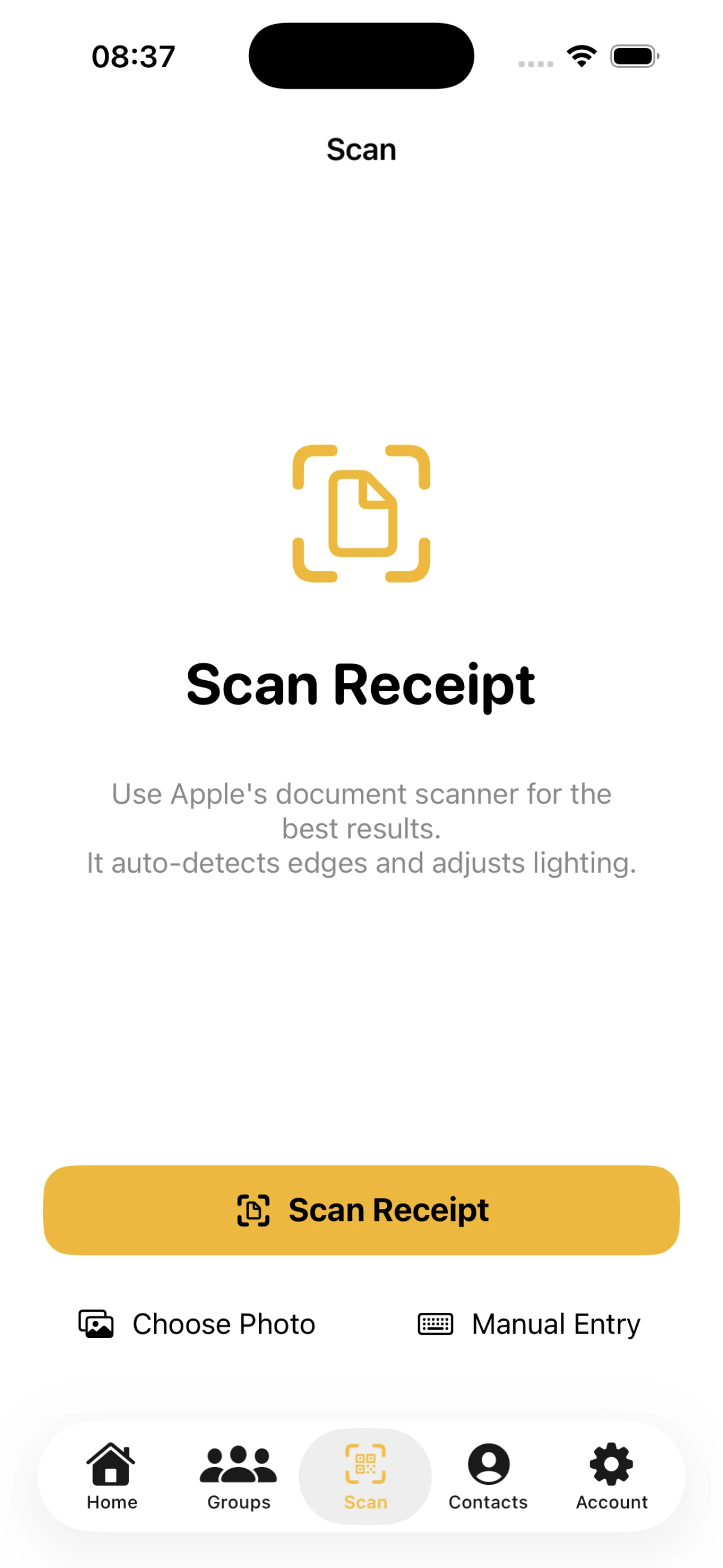 AI Receipt Scanning